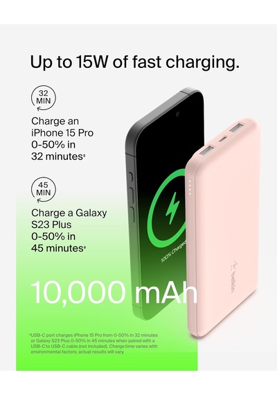 Belkin Batterie Externe 10k - Rosebatterie Externe 10k Gül Diğer