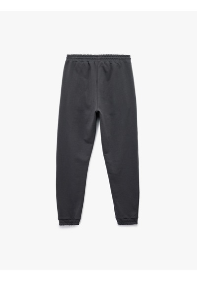 Koton Pamuklu Cep Detaylı Beli Bağcıklı Jogger Eşofman Altı Antrasit 6wam40020mk Antrasit Koton Pamuklu Cep Detaylı Beli Bağcıklı Jogger Eşofman Altı Antrasit 6wam40020mk Antrasit