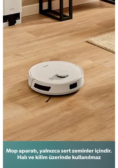 Homend Alex Laser Power 1289H Otomatik Boşaltım Sistemli Yeni Nesil Moplu 10 kPa Robot Süpürge
