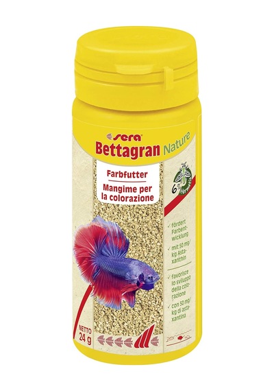 Bettagran Doğa 50 Ml 24 G - 50 Mg/kg Besleyen Doğal Astaksantin Betta İçin İnce Granüller, Ak