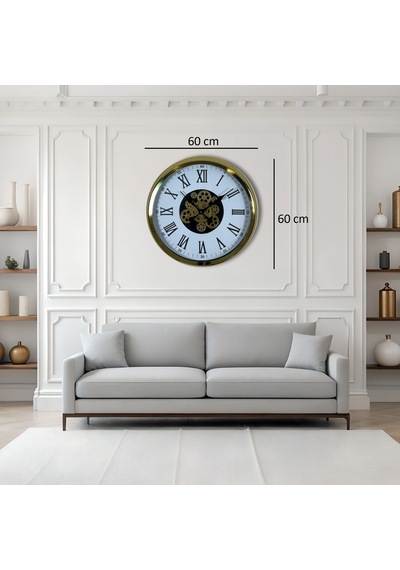 Aurelius Gold 60 Cm Çarklı Duvar Saati C-6054g