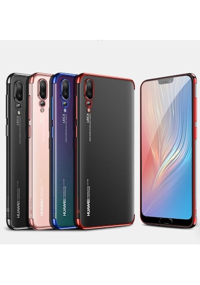 Huawei Y9 Prime 2019 Köseleri Renkli Seffaf Kamera Kor. Kilif 378751895