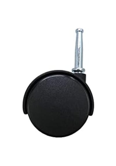 Shepherd Hardware 9406 Ofis Sandalyesi Tekerleği, Frenli Çift Tekerlek, 5 Cm, 8 Mm Şaft Çapı, 34 Kg Taşıma Kapasitesi, 2&apos Li Paket, Siyah Ahşap