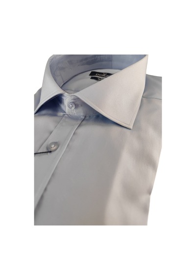 Dorss Uzun Kollu Slim Fit Basic Pamuklu Erkek Gömlek Koyu Mavi