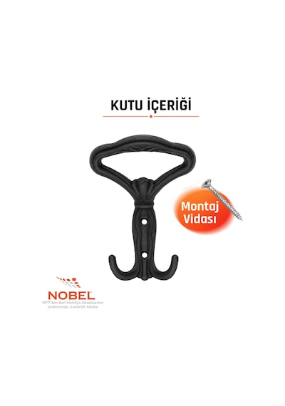 Klasi K Portmanto Askısı, Metal Vestiyer Askısı, Matsiyah, Duvar Ve Dolap Askılığı 5'li Set Vidalı Matsi Yah