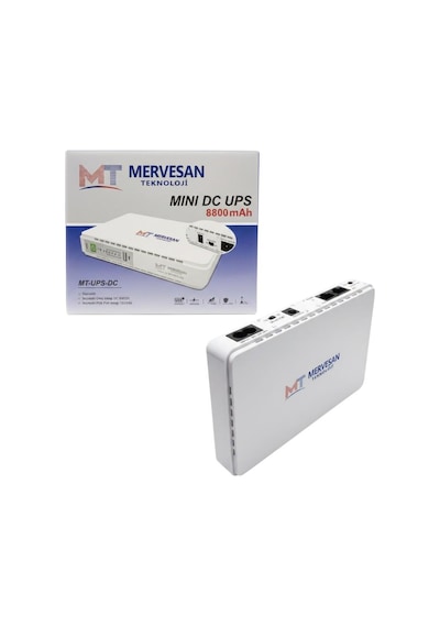Mervesan Mt-ups-dc Mini Dc Ups 8800mah Taşınabilir Kesintisiz Güç Kaynağı