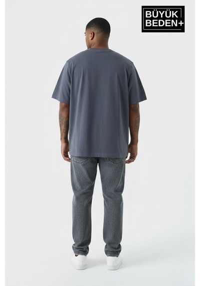 Superlife Büyük Beden Erkek Basic Tişört Pamuklu Düz T-shirt 3xl-6xl Spr26bts510 Gri Superlife Büyük Beden Erkek Basic Tişört Pamuklu Düz T-shirt 3xl-6xl Spr26bts510 Gri