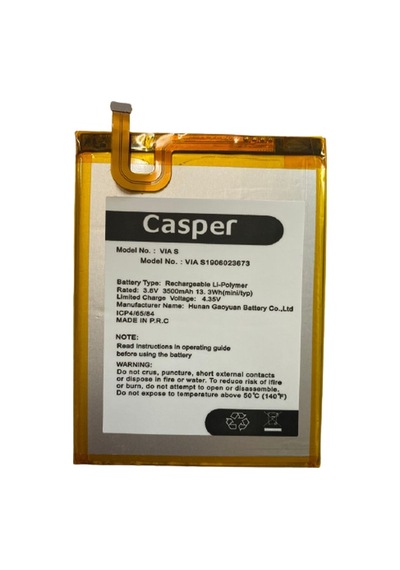 Casper Vıa S Pil Batarya 3500 Mah