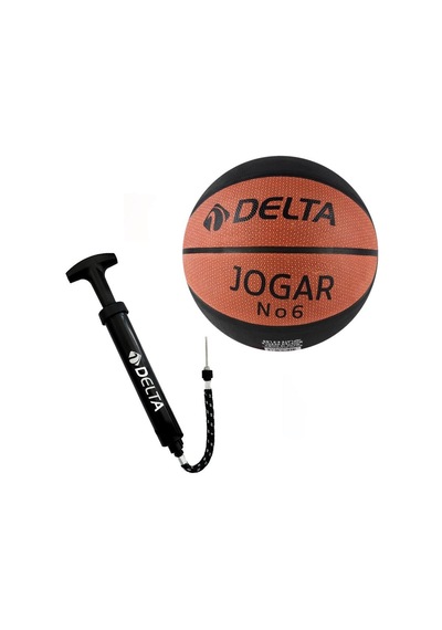 Delta Jogar 6 Numara Dura-Strong Basketbol Topu + Top Pompası