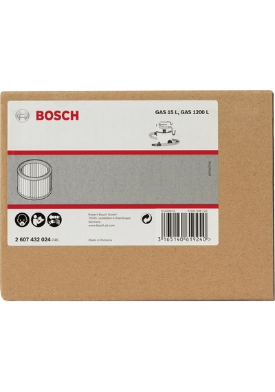 Bosch GAS 15L Polyester Kanallı Filtre - 2607432024