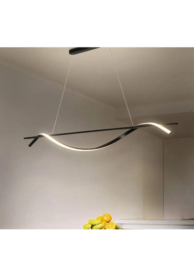 Demirkapı / 120 Cm / Sarkıt Avize / Antrasit Gövde / 3 Renk Işık Antrasit