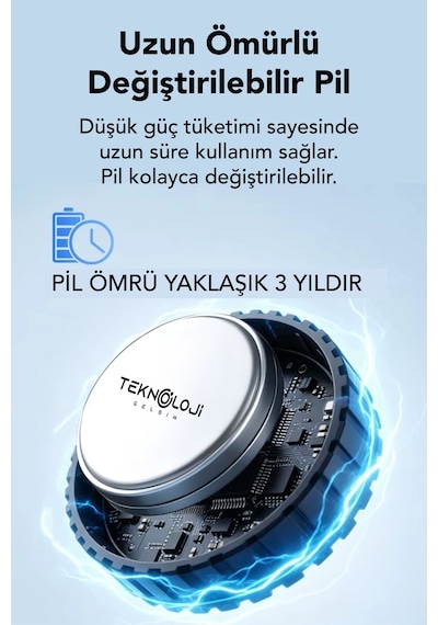 Gps Araç, Eşya Veya Çocuk Mıknatıslı Akıllı Takip Cihazı Canlı Konum Android Ve Ios Uyumlu 3 Sene Şarj