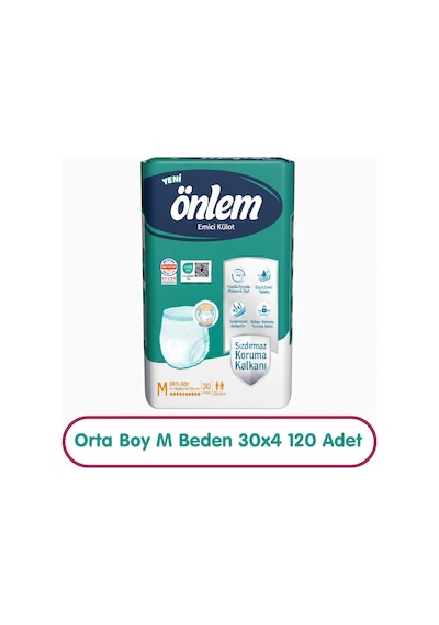 Önlem Emici Külot M Beden 30x4 120 Adet M