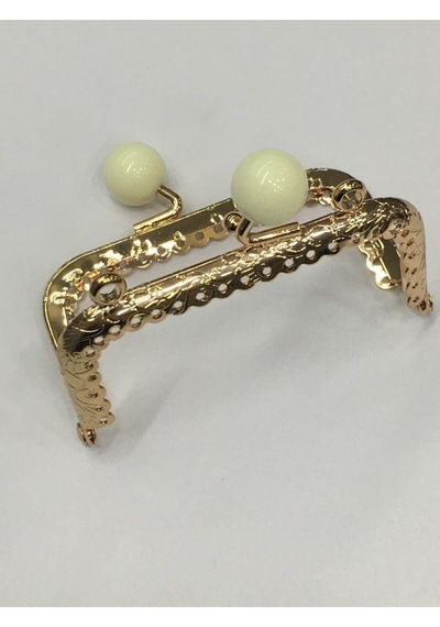 Karantuhafiye Çanta Ve Cüzdan Klipsi Kare 16 Cm Incili Model Gold Krem İnci Gold Krem İnci Çok Renkli