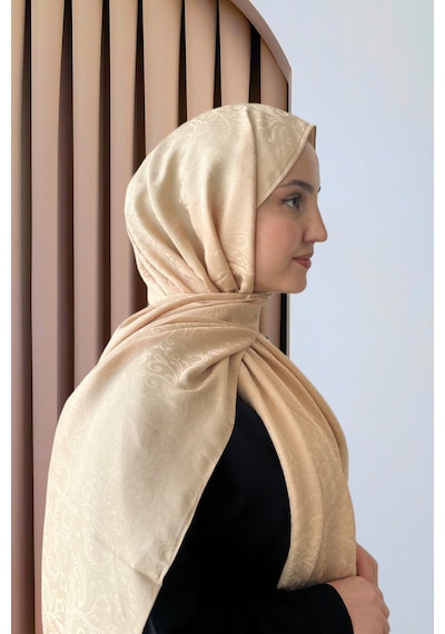 Sarqa Scarf Çiçek Desen Jakar Şal