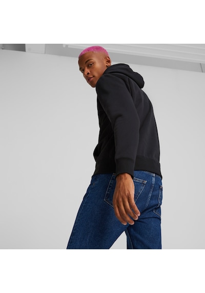 Puma Classics Hoodie Unisex Siyah Hoodie Düz 535596 Siyah