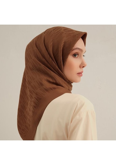 Armine E00oa0444083 74 Armine Lyocell Eşarp 3 Kahverengi