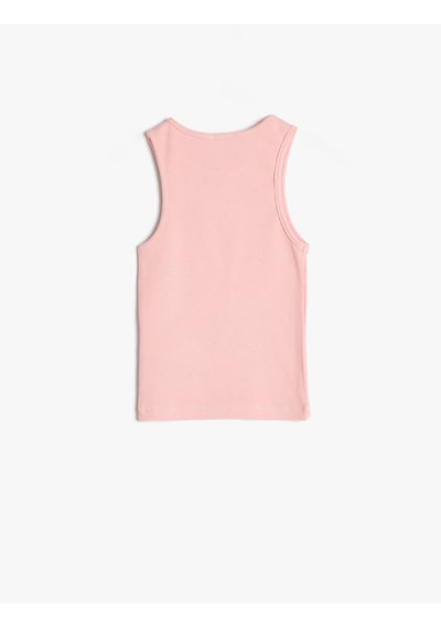 Koton Atlet Kiraz Baskılı Bisiklet Yaka Pamuklu Pembe 4skg30141ak Pembe