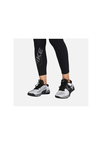 Nike Pro Dri-fit Mid-rise 7/8 Graphic Training Kadın Tayt Undefined Negru Negru