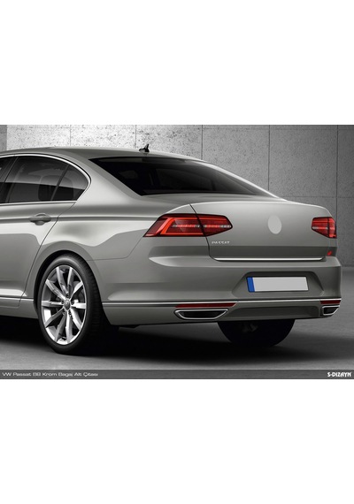 Volkswagen Passat B8 Krom Bagaj Alt Çıtası 2015 Üzeri