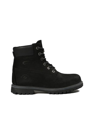 Hammer Jack Hakiki Deri Siyah Nubuk Unisex Bot Siyah