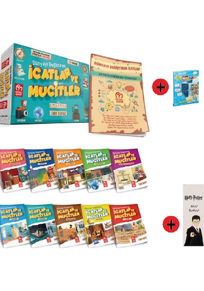 4. Sınıf Hikaye Kitabı Seti Model Yayınları İcatlar ve Mucitler + 4. Sınıf Test Kitabı + Kişiye Özel İsimli Harry Potter Kitap Ayracı