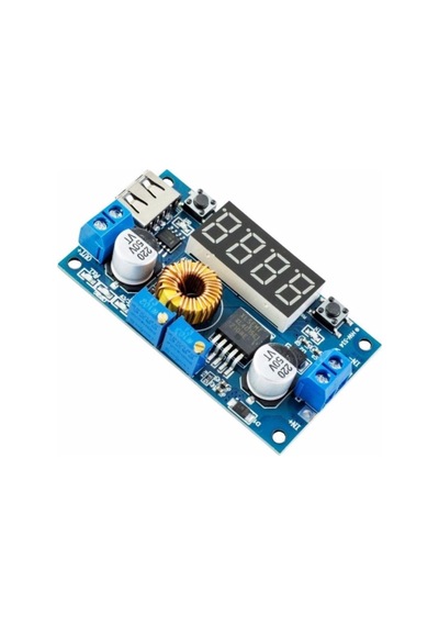 Xl4015 75w 5a Dc-dc Voltmetre Ekranlı 4digits Voltaj Düşürücü Modül