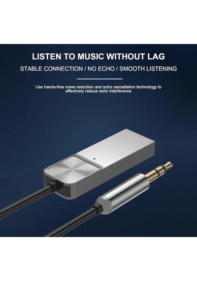 Universal Telefonlara Bluetooth 5.0 Receiver Usb Aux Wireless Araç Kiti Telefon Müzik Dinleme