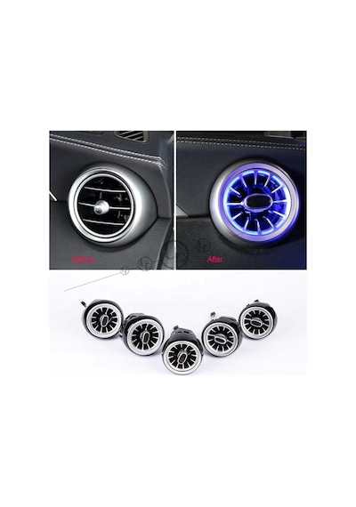 Mercedes Glc Kalorifer Hava Izgara Seti 5 Parça 64 Ledli Ambiyans (420580972)
