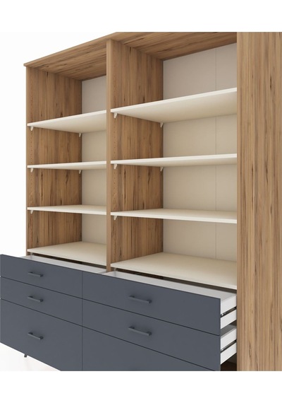 Kronos Gardrop 8 Raflı 6 Çekmeceli 176x59x221 Çam-aytaşı/antrasit Aytaşı/antrasit Kronos Gardrop 8 Raflı 6 Çekmeceli 176x59x221 Çam-aytaşı/antrasit Aytaşı/antrasit