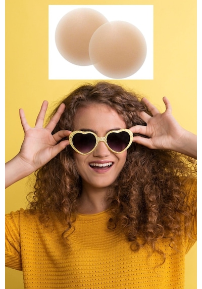 Silikon Göğüs Ucu Kapatıcı Gizleyici Bant Aparat Nipple Pad Ten