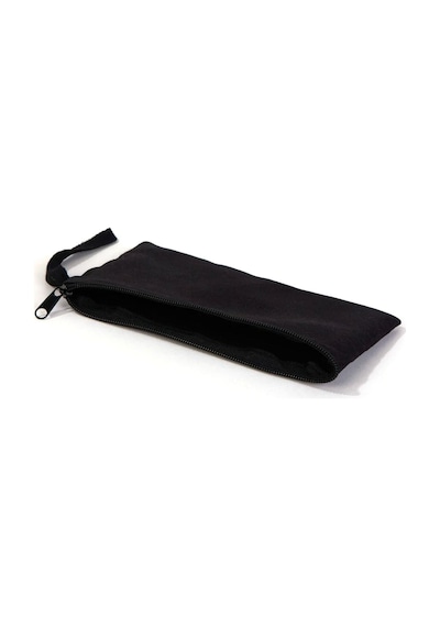 Rakerplus Siyah 21x10 Cm Fermuarlı Gabardin Kumaş Kalemlik