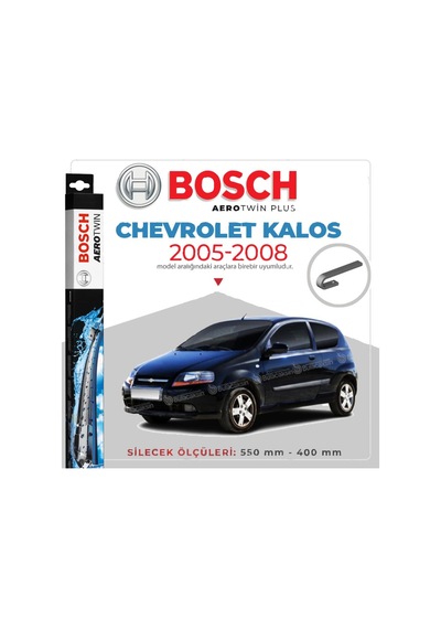 Chevrolet Kalos Muz Silecek Takımı 2005-2008 Bosch Aerotwin