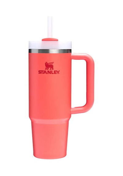 4 Adet Stanley Quencher H2.o Flowstate Tumbler Pipetli Termos Hot Coral 0.89 Litre Çok Renkli