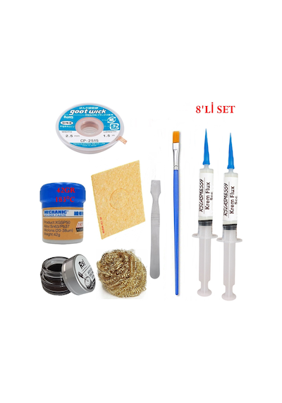 Mechanc Krem Lehim 183 C 42gr Havya Uc Temizleyici Flux Lehim Toplama Cp-2515 Lehim Emme Teli Spatula S1tk04
