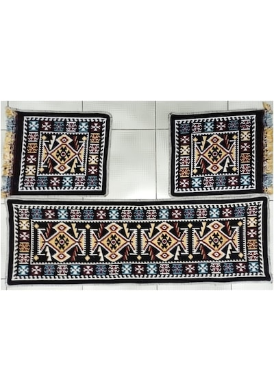 Elmass Oto Koltuk Kilim Seti - Ön Ve Arka Koltuk Üstü 3 Parça