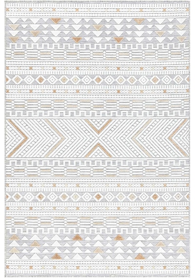 Koza Halı Sand Gri Sarı Kolay Temizlenebilir Halı Kilim Salon Oturma Odası Gri Sarı