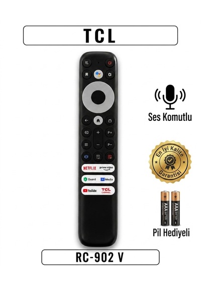 Tcl Kumanda Ses Komutlu 902 V Pil