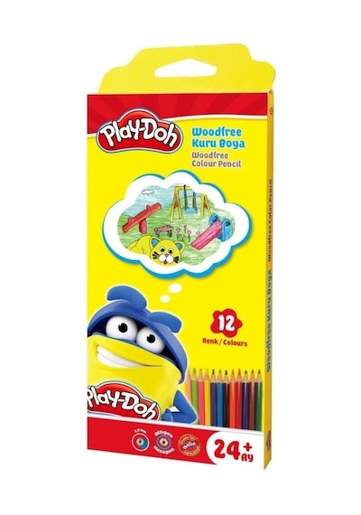 Play-doh Playdoh Woodfree Kuruboya Tam Boy 12 Li Karışık