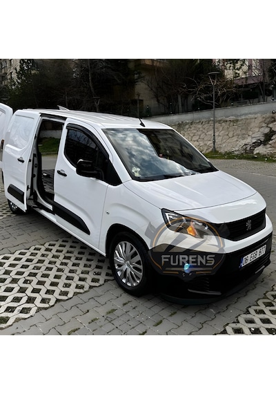 Peugeot Rifter 2018-2024 Uyumlu H Lip Esnek Ön Lip 2 Parça Karlık Ön Ek Tampon Altı Dil