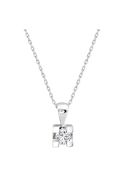 0.05ct Karat E-f Vs Pırlanta Tektaş Kolye