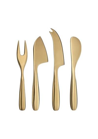 Ikea Tıllagd Peynir Bıçağı Seti, Pirinç Rengi, 4 Parça çok renkli