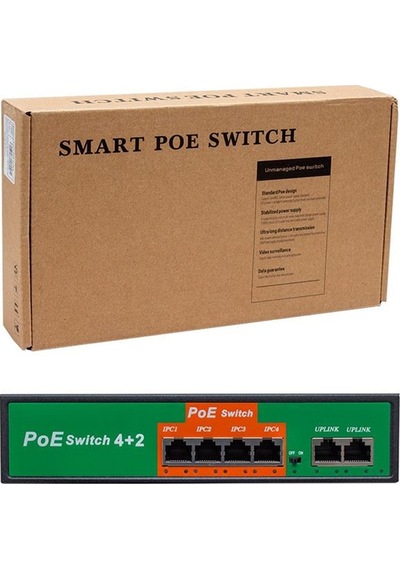 Powermaster Poe4+2 72w 10/100 Mbps Poe Ethernet Switch