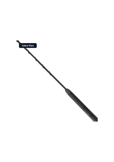 Trobus Oto Anten Kısa Çubuk M5 Dişli 30 Cm Siyah