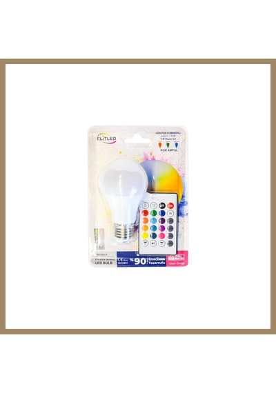 Bezos 9w Kumandalı Beyaz+rgb Led Ampul 1 Adet 22