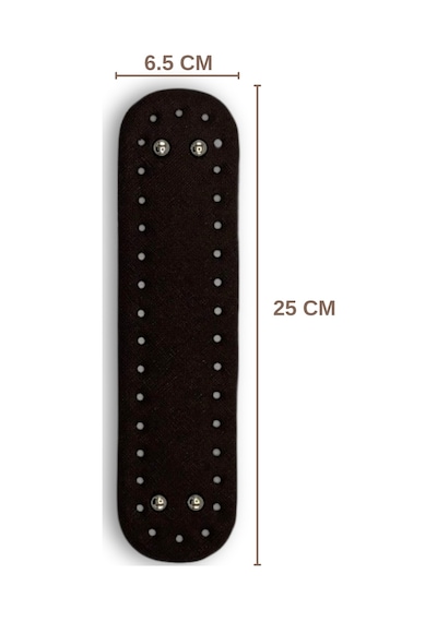 Sensy Çanta Tabanı Mini Suni Deri 6.5cmx25cm Kahverengi