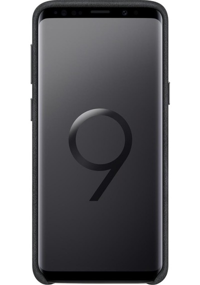 Galaxy S9 İle Uyumlu Alcantara Kılıf Siyah Ef-xg960abegww