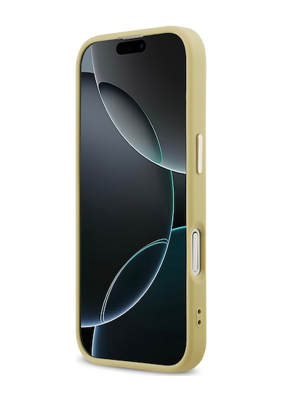 Apple Uyumlu iPhone 17 Kılıf Guess Lisanslı 4g Büyük Metal Kamera Çerçeveli Ve Logolu Glitter Kapak Gold