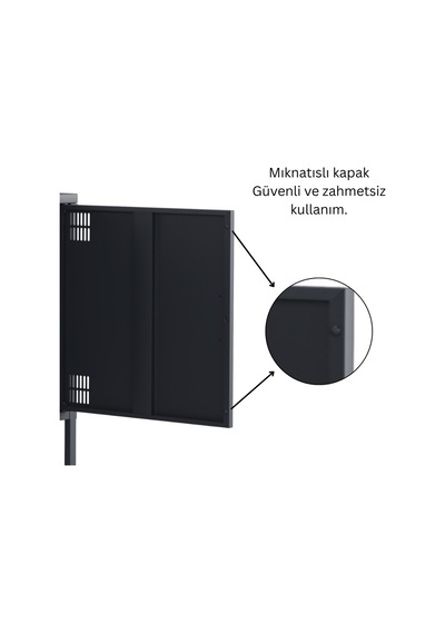 Pera Tv Ünitesi, Tv Dolabı,2 Kapaklı, Açık Raflı 130,50 X 40 X 64,50 Cm Ral 7016 Antrasit Pera Tv Ünitesi, Tv Dolabı,2 Kapaklı, Açık Raflı 130,50 X 40 X 64,50 Cm Ral 7016 Antrasit