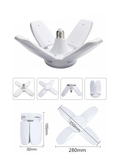 Pervane Led Ampül 65w 6000 Lümen Süper Güçlü E27 Lamba 4 1